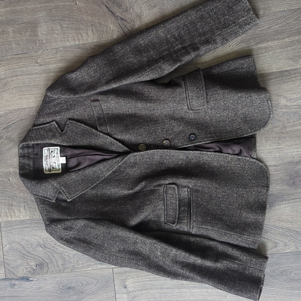 Banana Republic Dark Brown Tweed Blazer